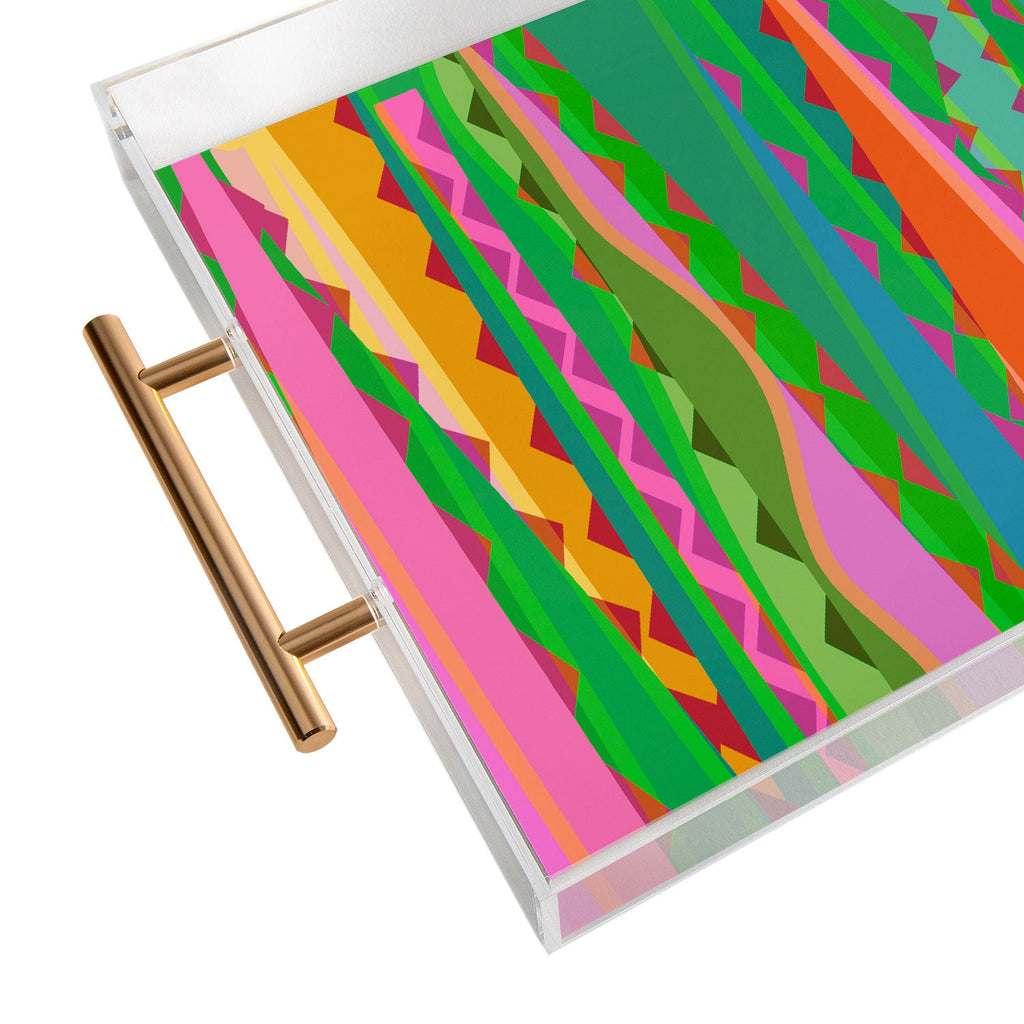 Mirimo Bazaar Brazil Green Acrylic Tray