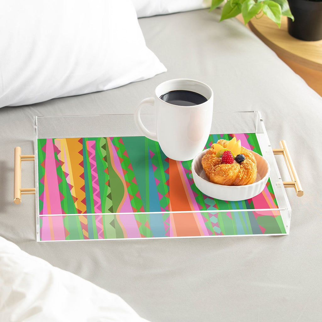 Mirimo Bazaar Brazil Green Acrylic Tray