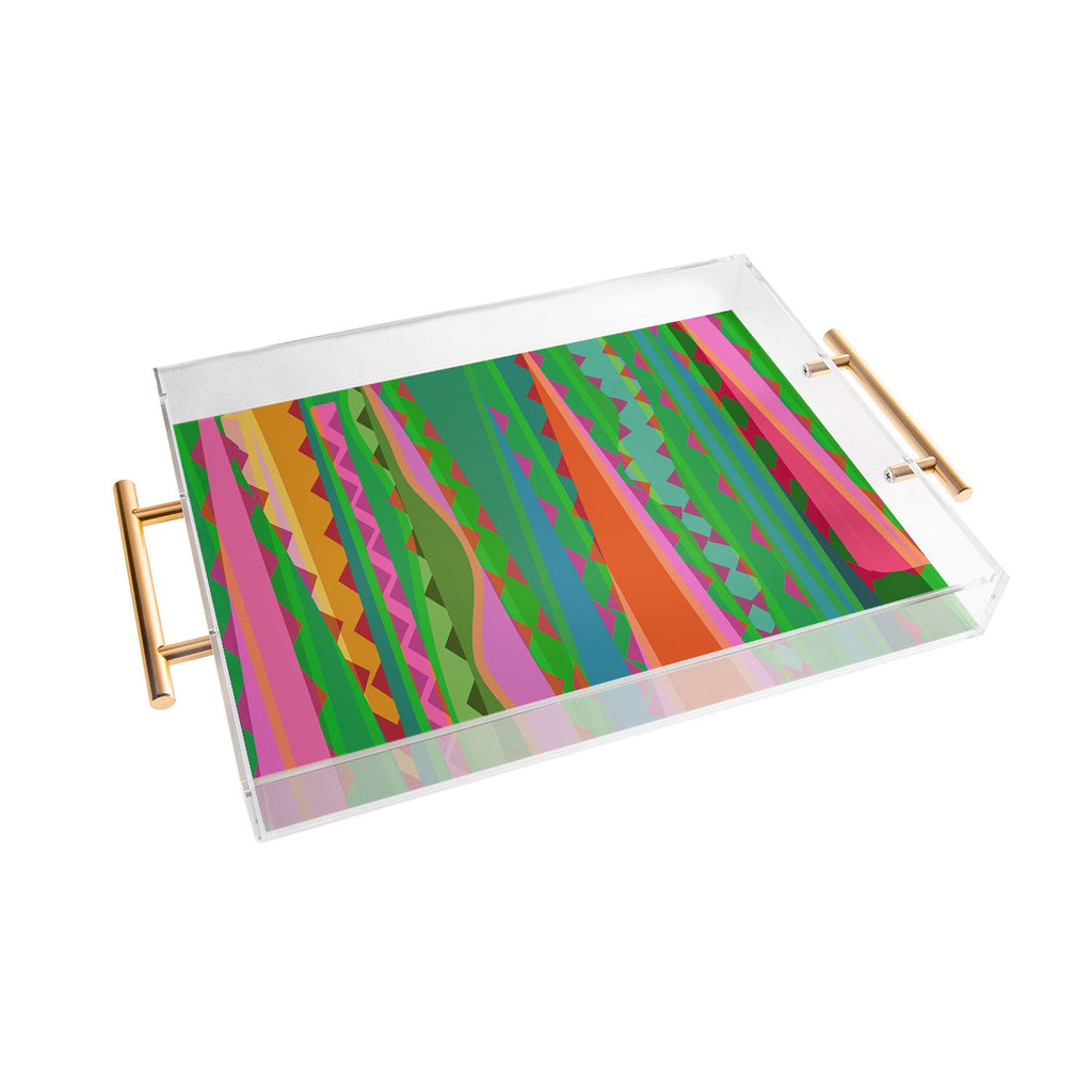 Mirimo Bazaar Brazil Green Acrylic Tray