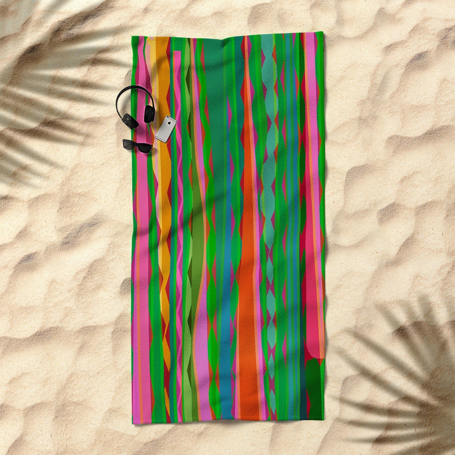 Mirimo Bazaar Brazil Green Beach Towel