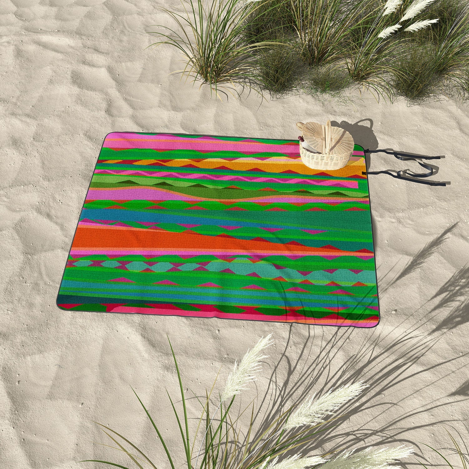 Mirimo Bazaar Brazil Green Picnic Blanket