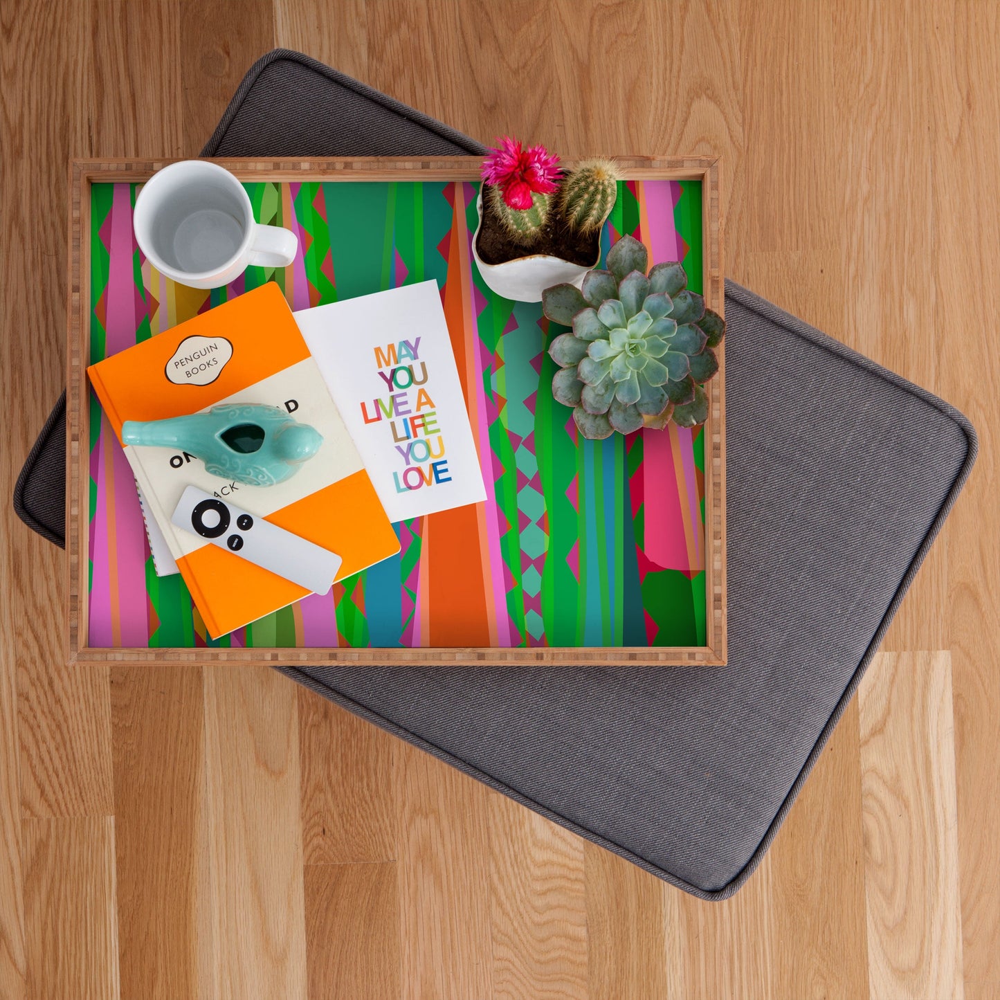 Mirimo Bazaar Brazil Green Rectangular Tray