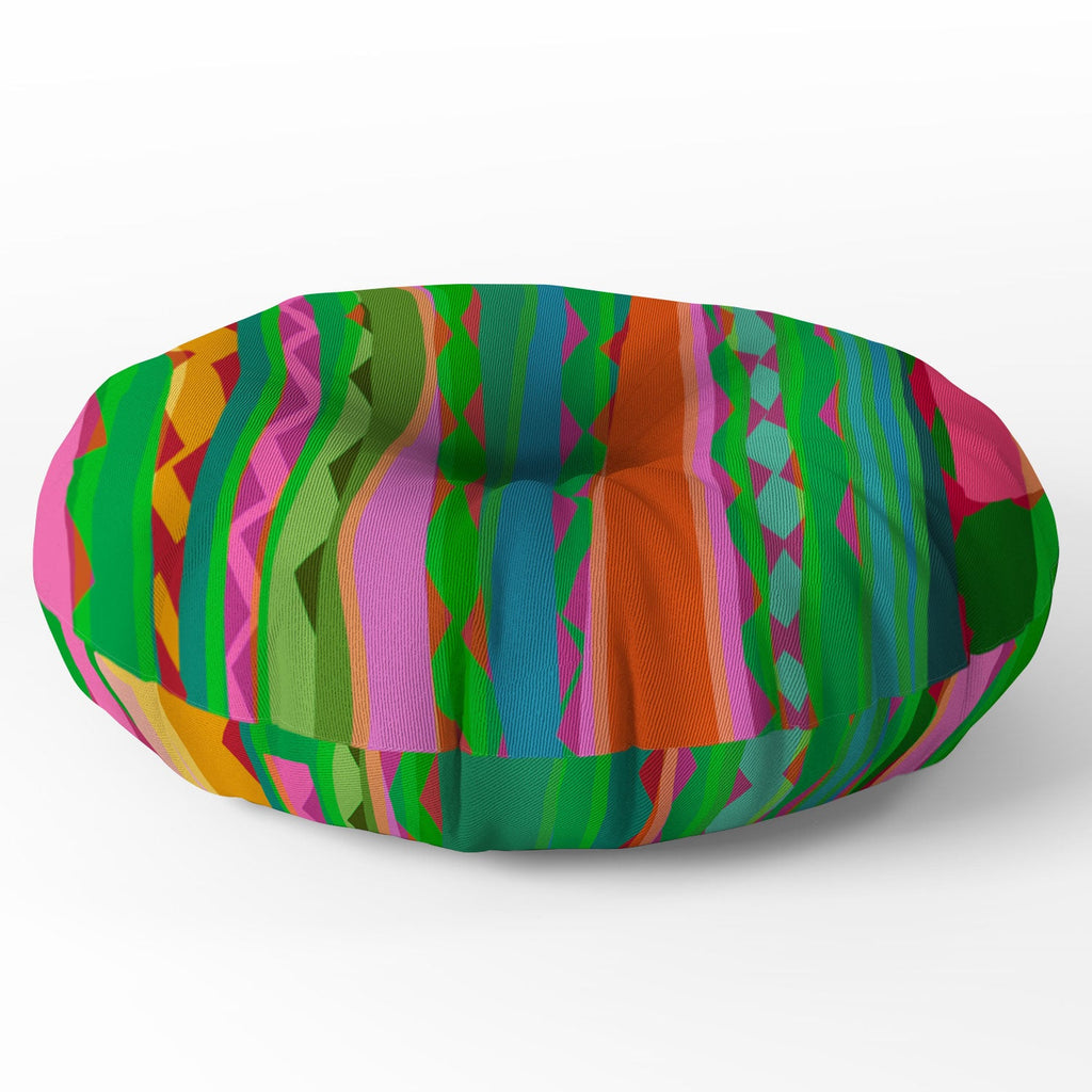 Mirimo Bazaar Brazil Green Floor Pillow Round