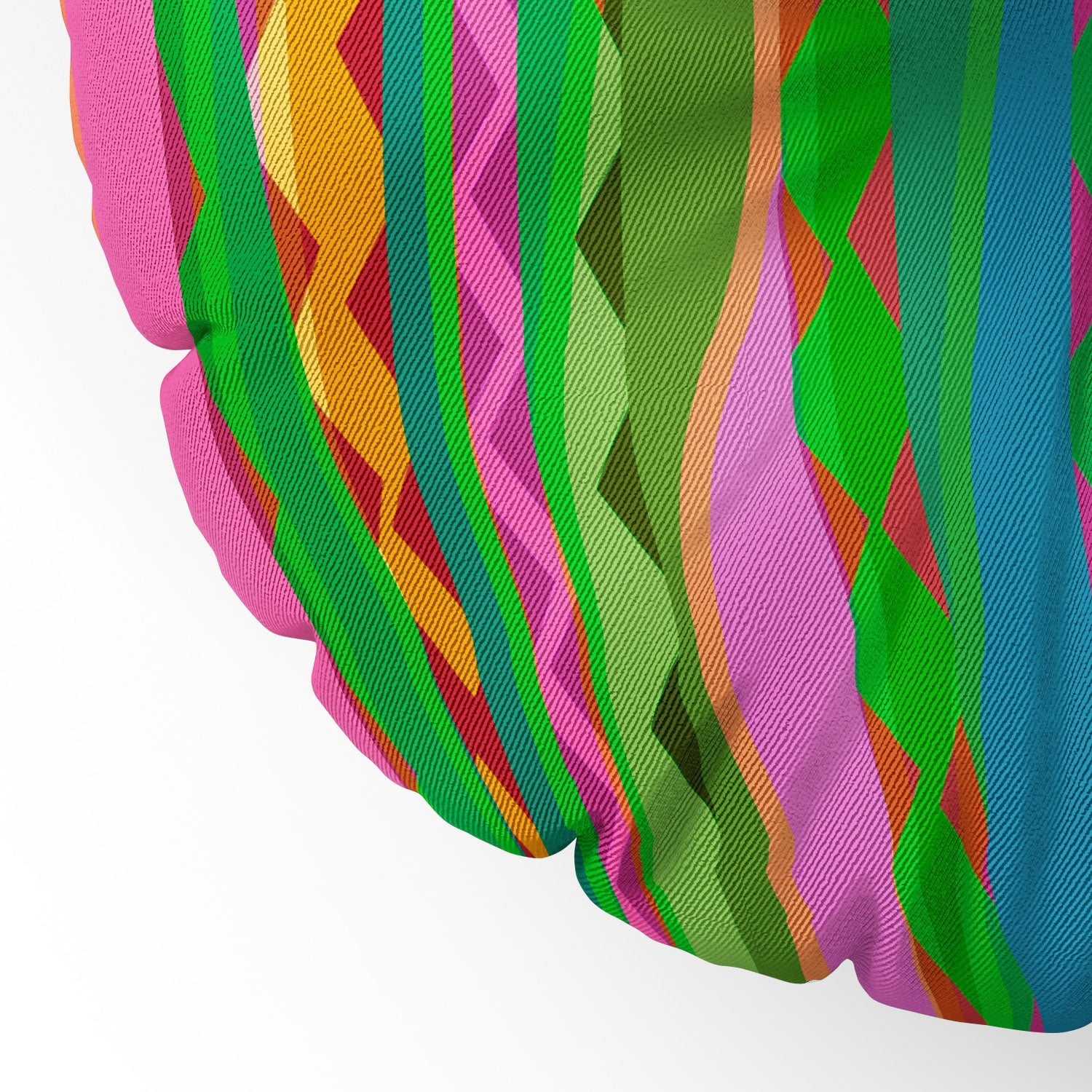 Mirimo Bazaar Brazil Green Floor Pillow Round