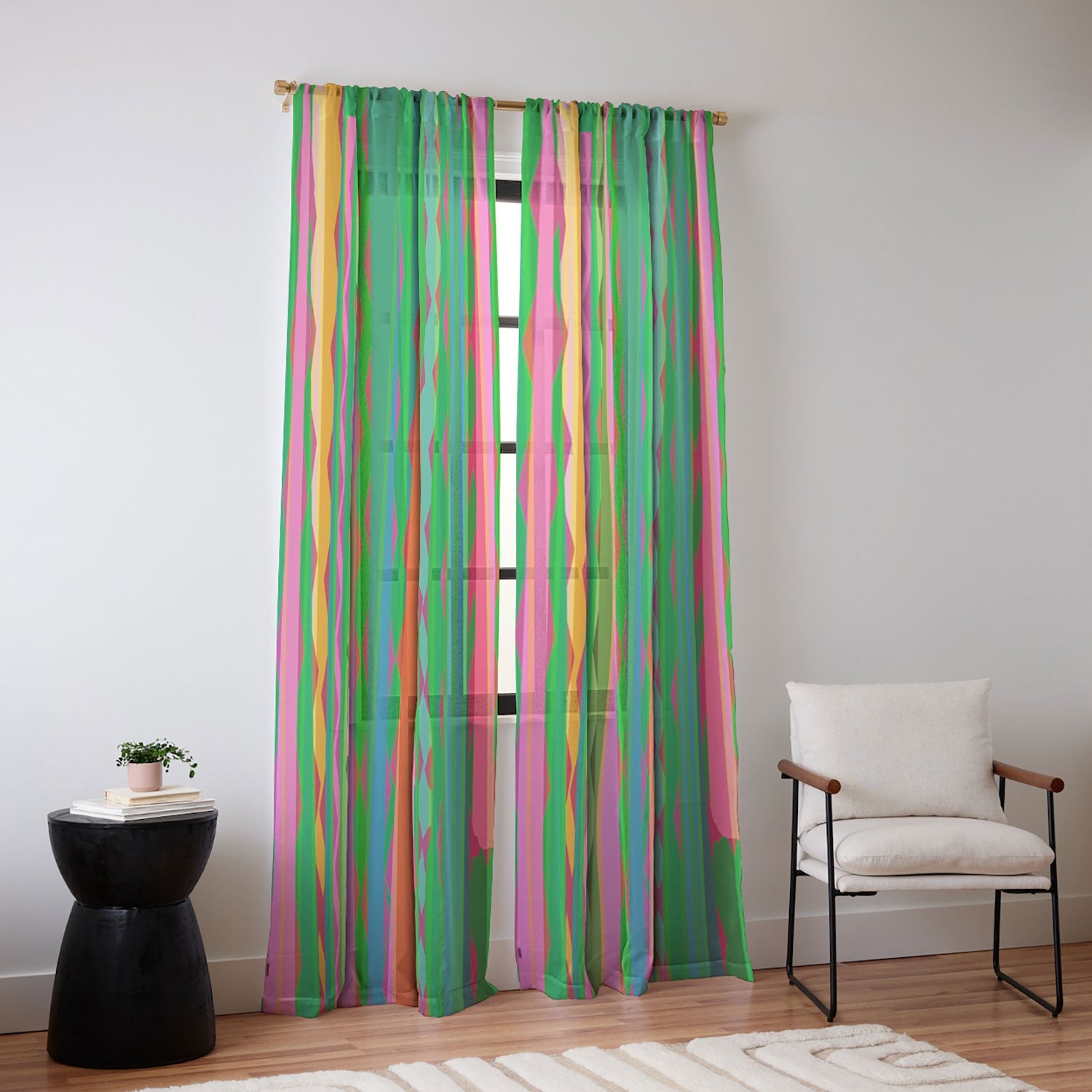 Mirimo Bazaar Brazil Green Sheer Non Repeat