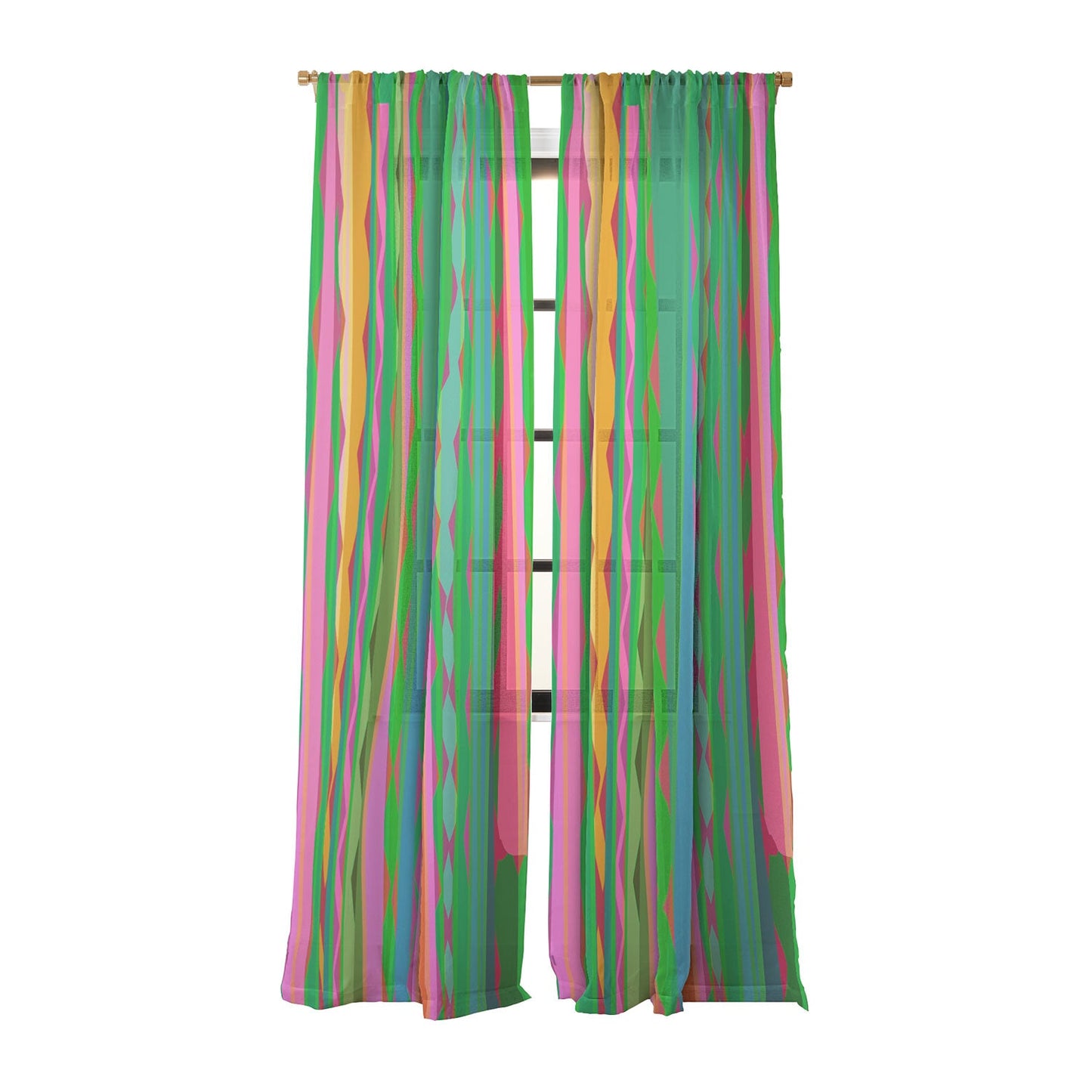 Mirimo Bazaar Brazil Green Sheer Non Repeat