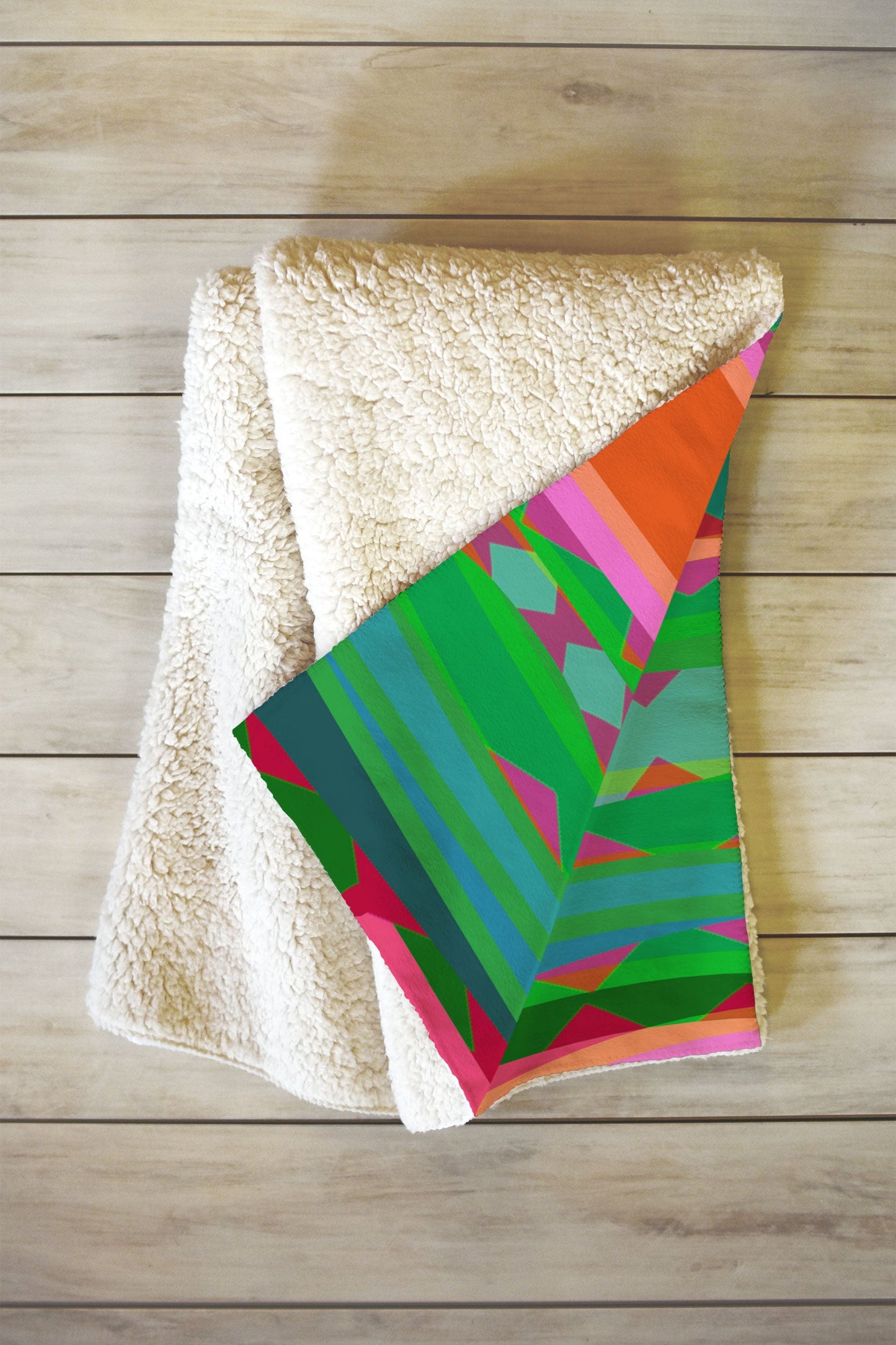 Mirimo Bazaar Brazil Green Fleece Throw Blanket