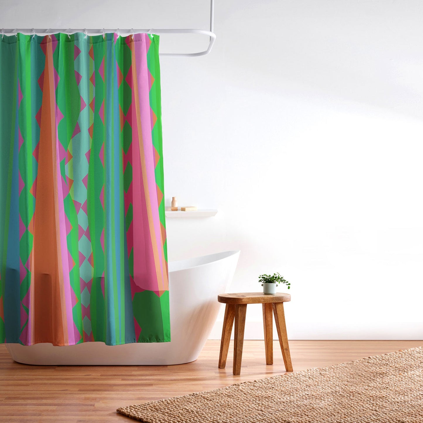 Mirimo Bazaar Brazil Green Shower Curtain