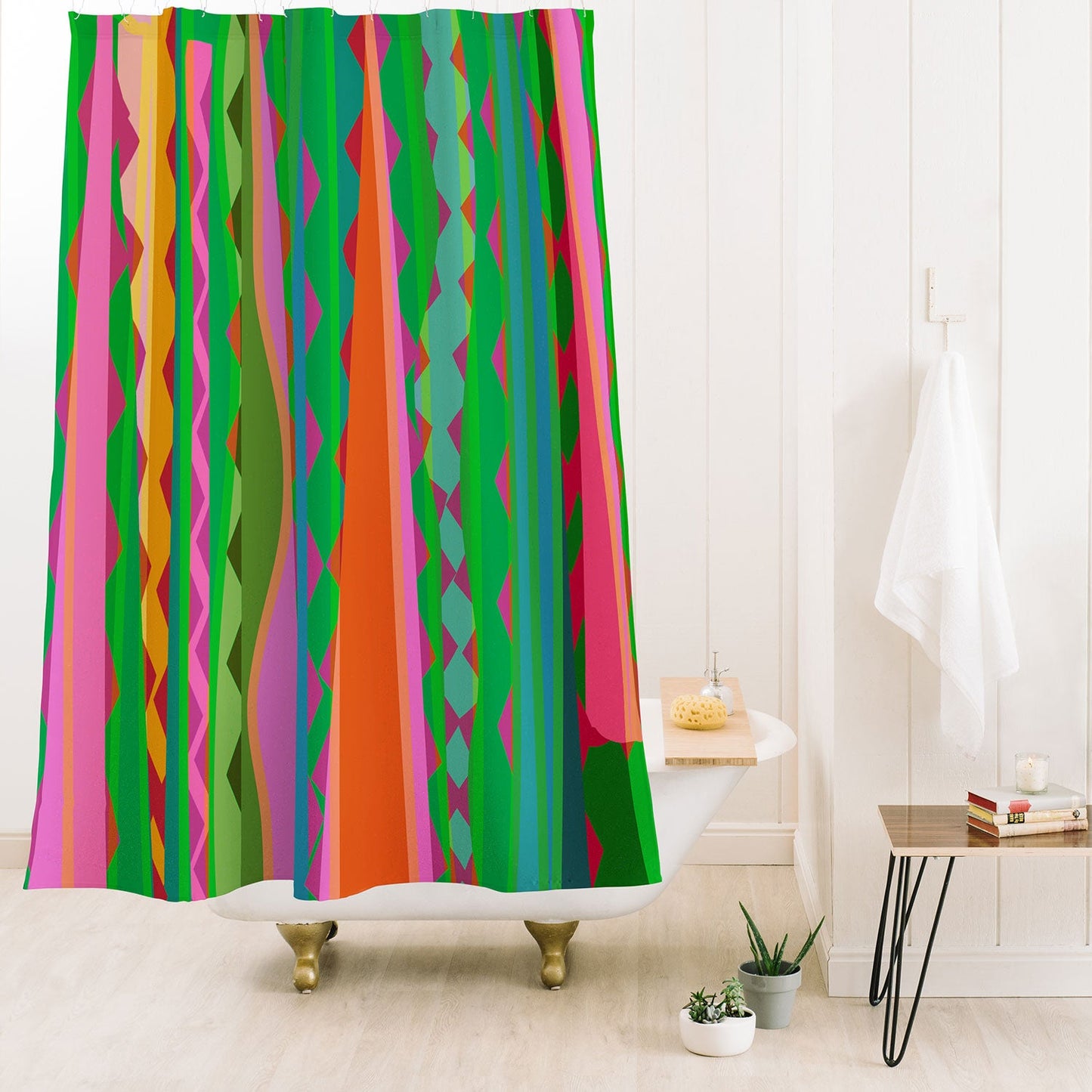 Mirimo Bazaar Brazil Green Shower Curtain