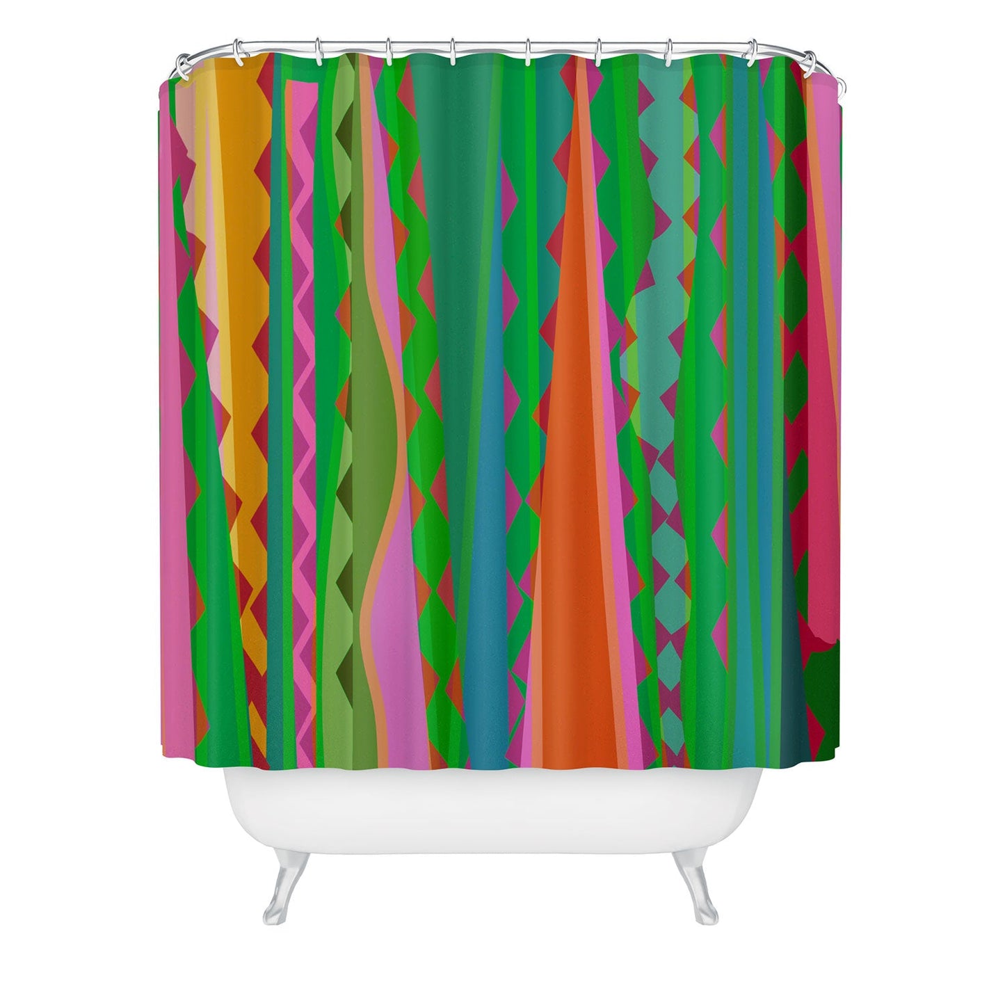 Mirimo Bazaar Brazil Green Shower Curtain