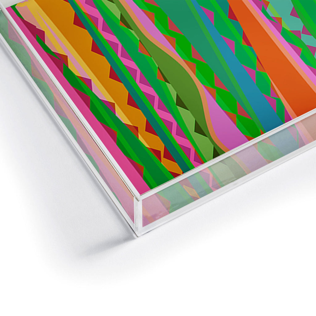 Mirimo Bazaar Brazil Green Acrylic Tray