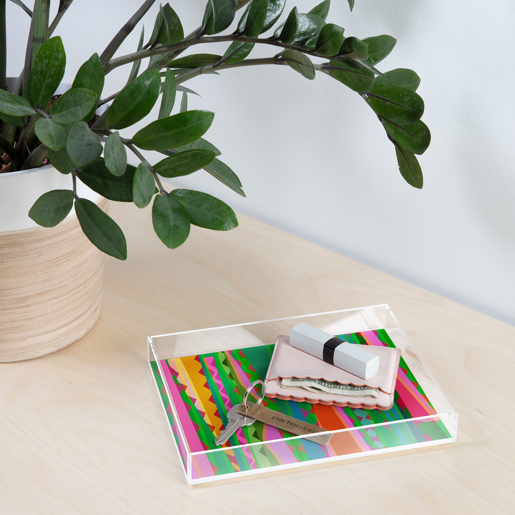 Mirimo Bazaar Brazil Green Acrylic Tray
