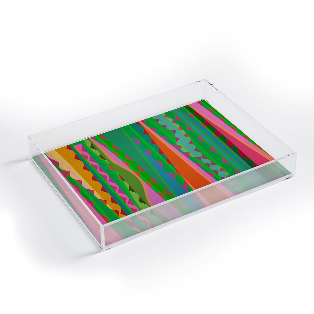 Mirimo Bazaar Brazil Green Acrylic Tray