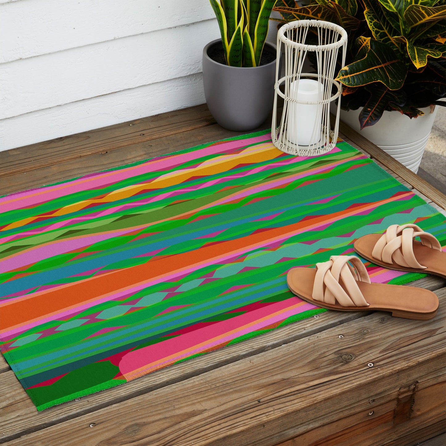 Mirimo Bazaar Brazil Green Outdoor Rug