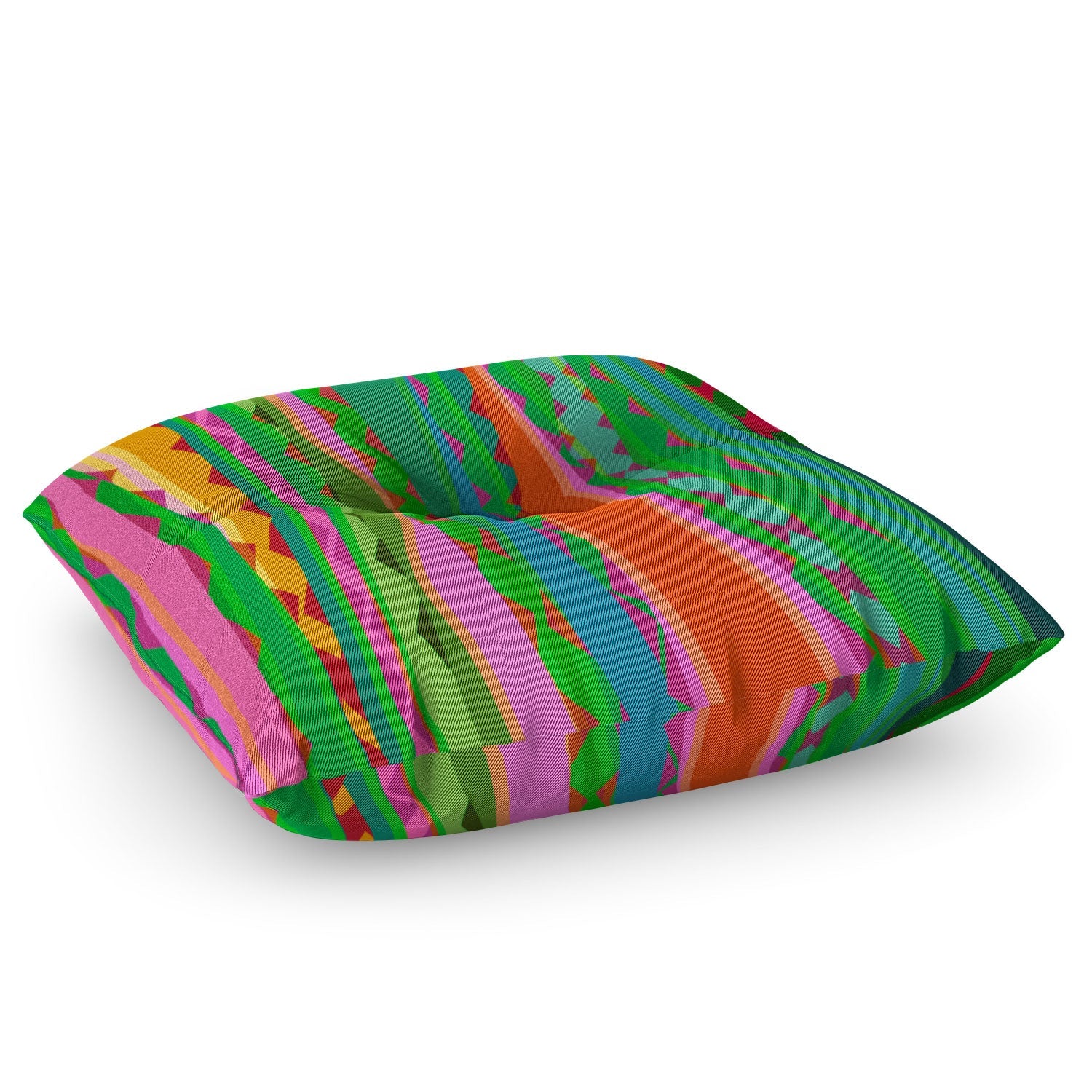 Mirimo Bazaar Brazil Green Floor Pillow Square
