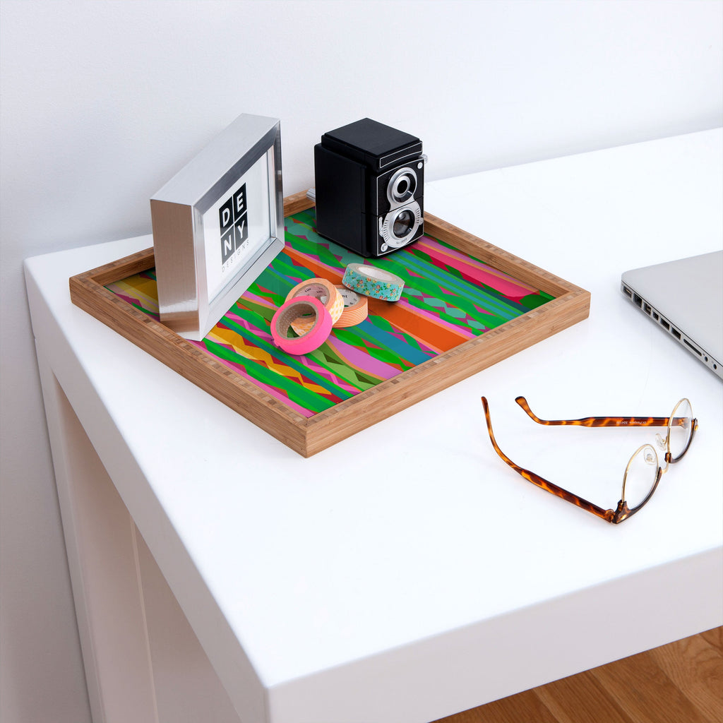 Mirimo Bazaar Brazil Green Square Tray