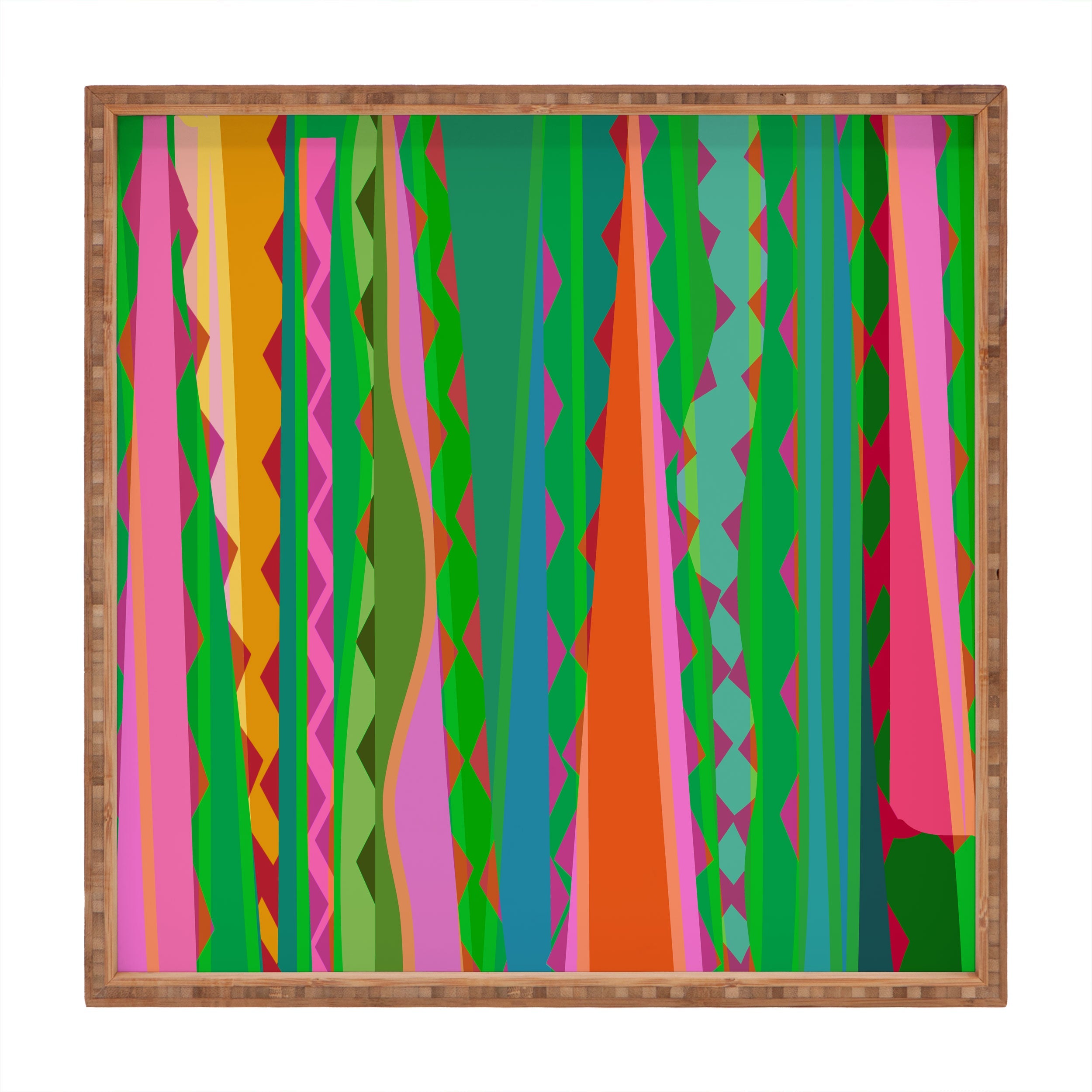 Mirimo Bazaar Brazil Green Square Tray