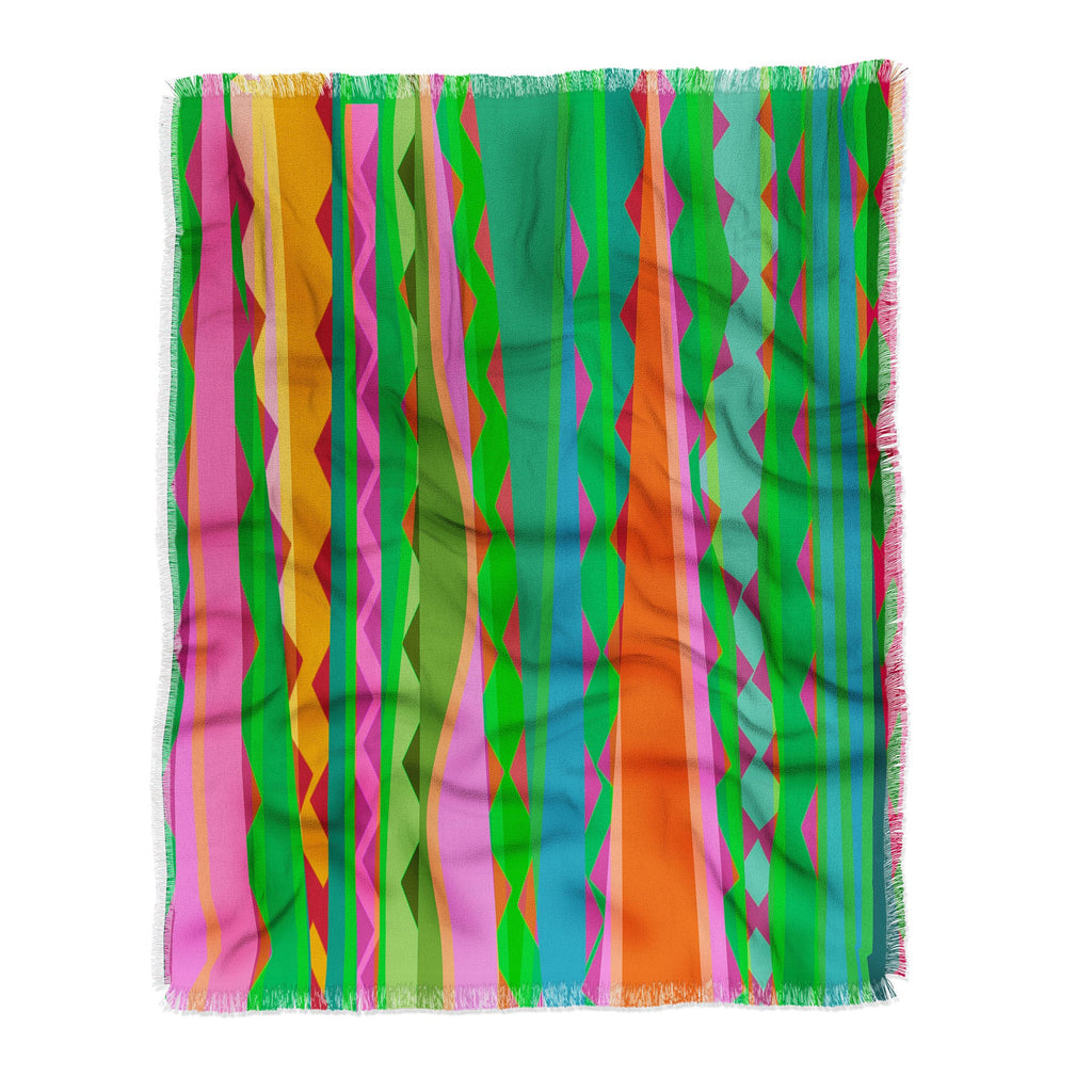Mirimo Bazaar Brazil Green Throw Blanket