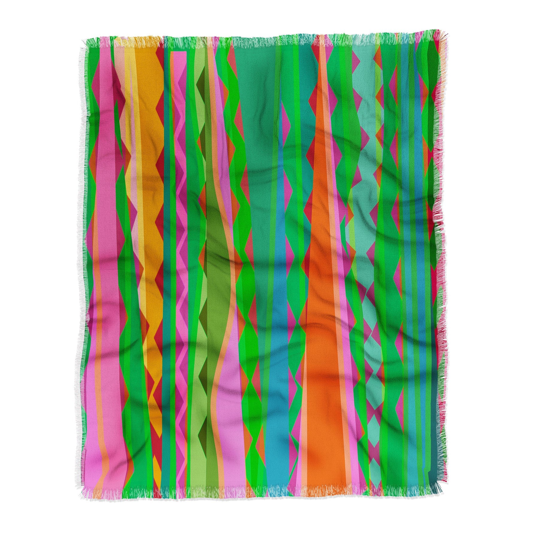 Mirimo Bazaar Brazil Green Throw Blanket