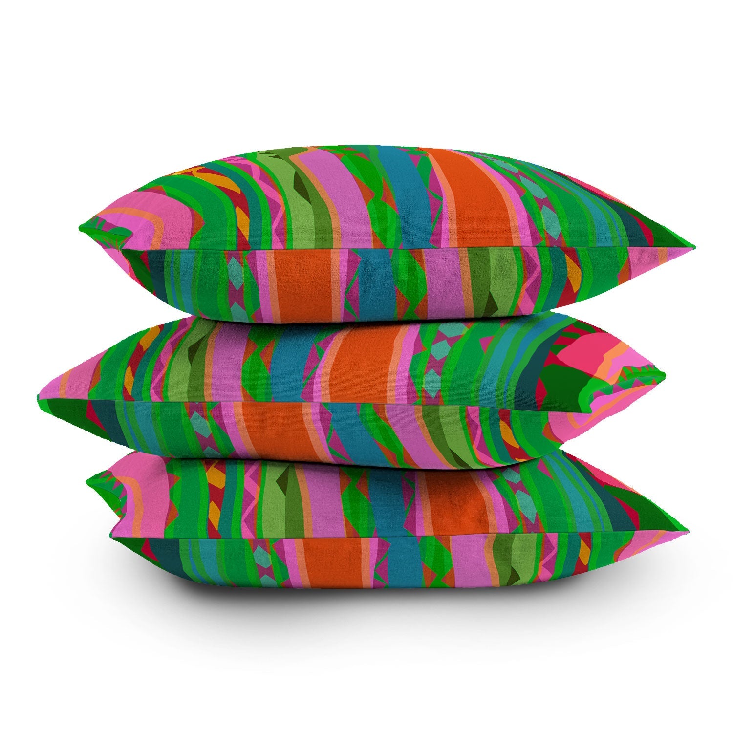 Mirimo Bazaar Brazil Green Throw Pillow