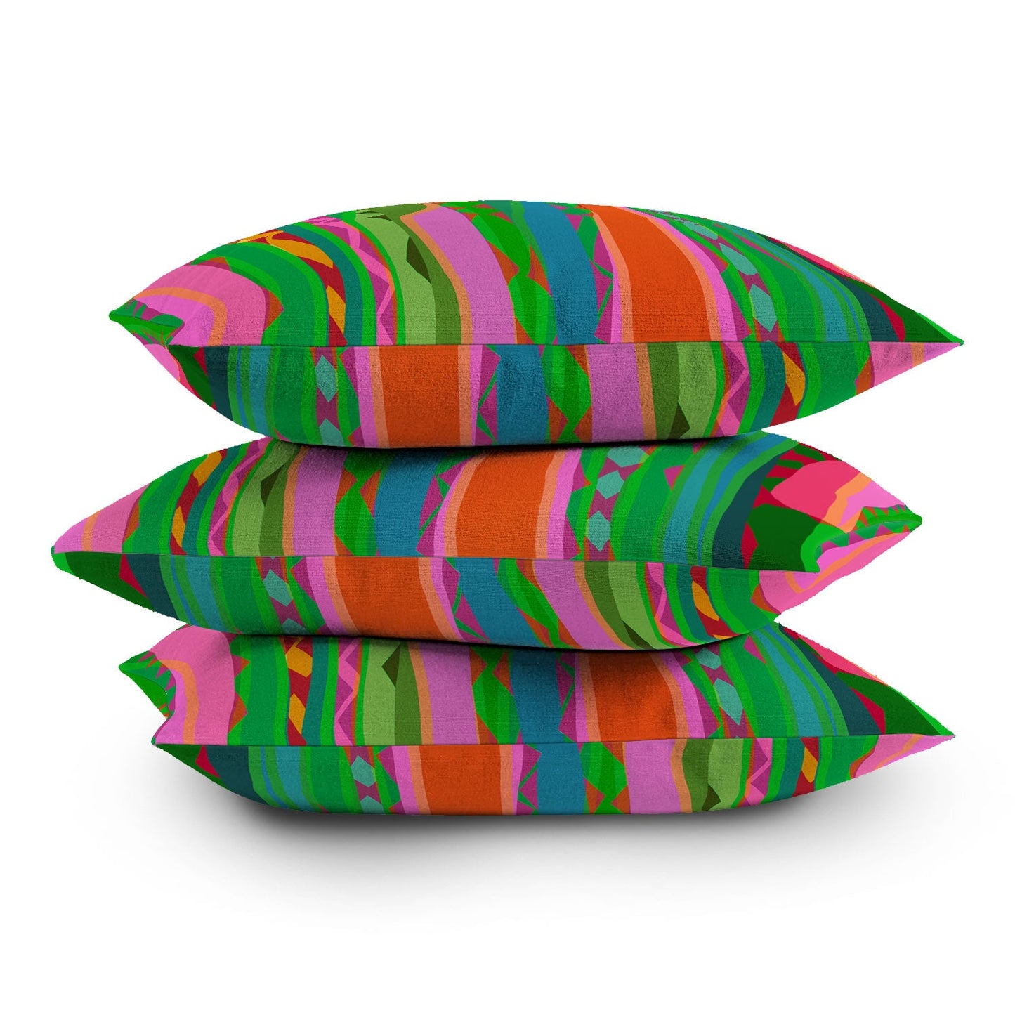 Mirimo Bazaar Brazil Green Outdoor Throw Pillow