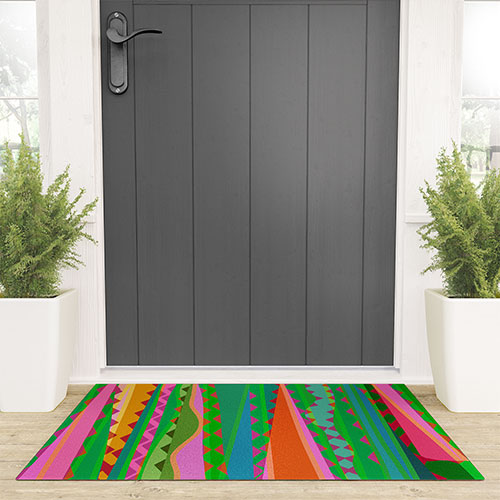 Mirimo Bazaar Brazil Green Welcome Mat
