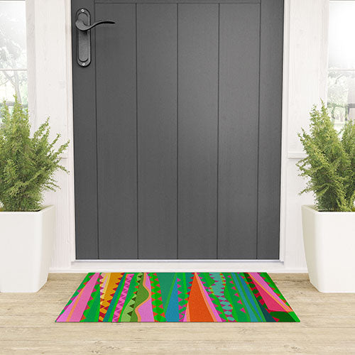 Mirimo Bazaar Brazil Green Welcome Mat