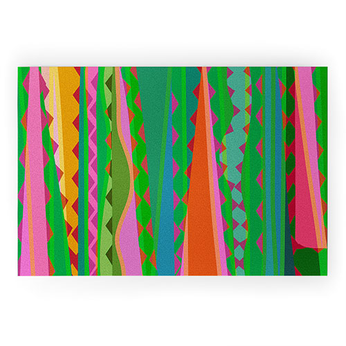 Mirimo Bazaar Brazil Green Welcome Mat