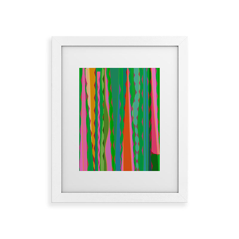 Mirimo Bazaar Brazil Green Framed Art Print