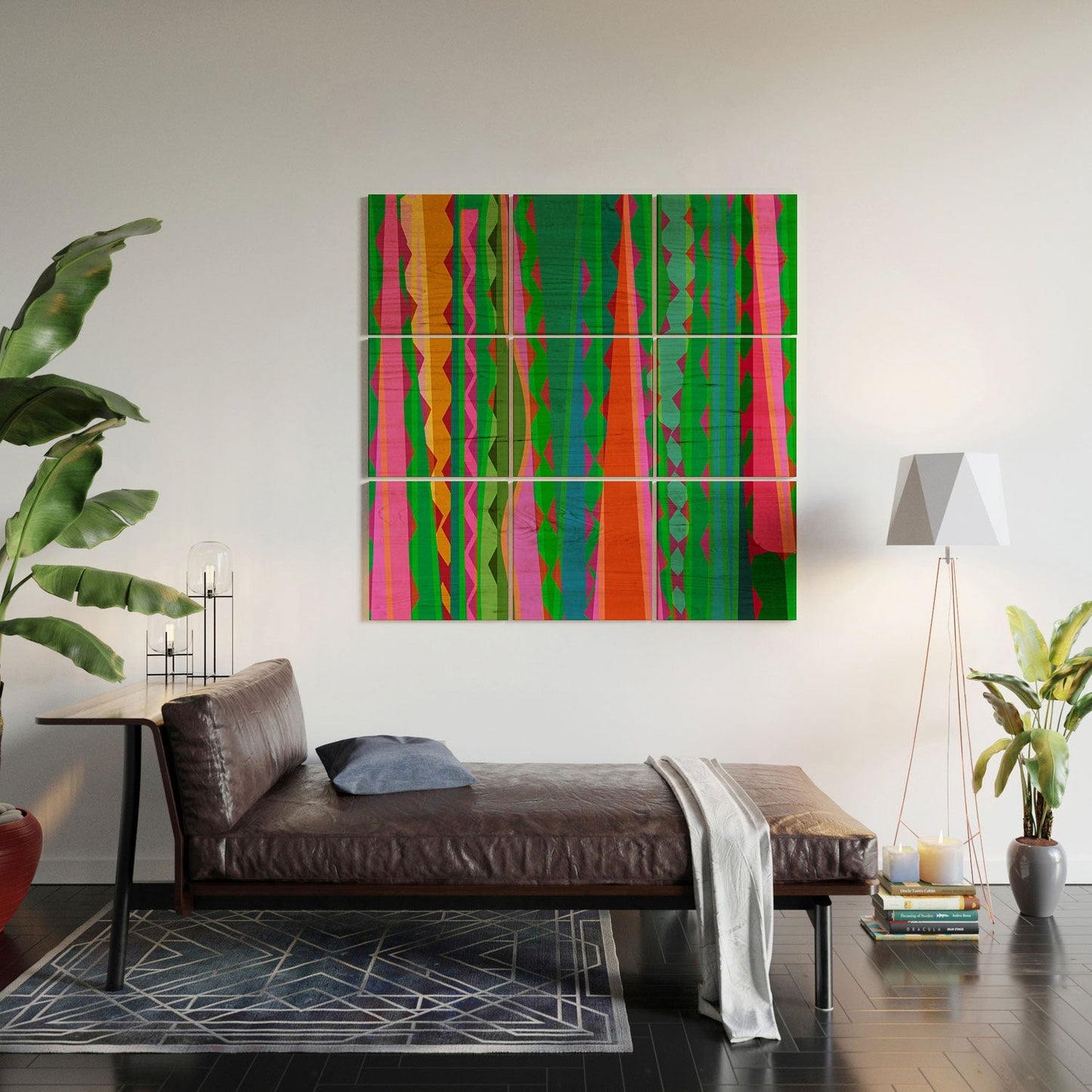 Mirimo Bazaar Brazil Green Wood Wall Mural