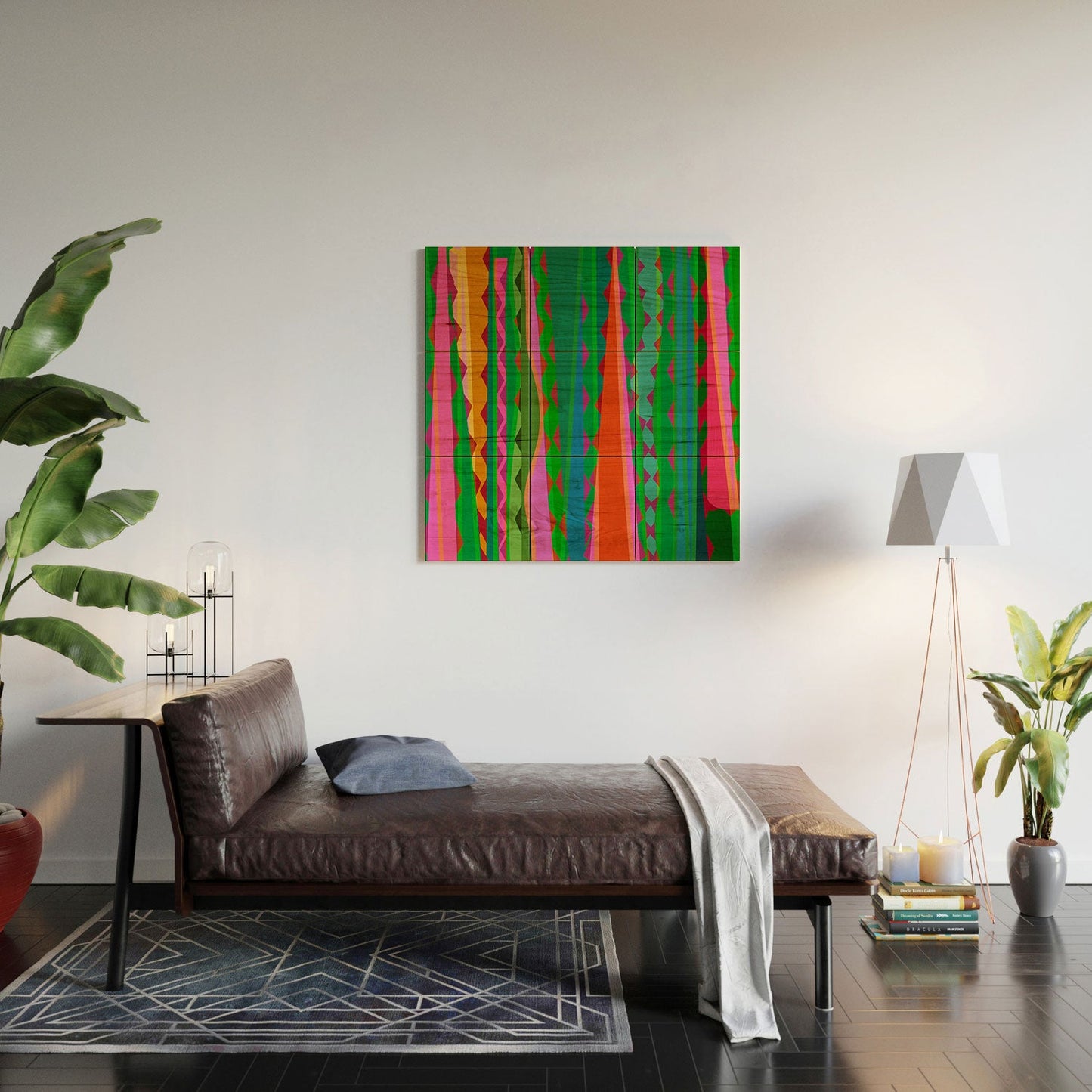 Mirimo Bazaar Brazil Green Wood Wall Mural
