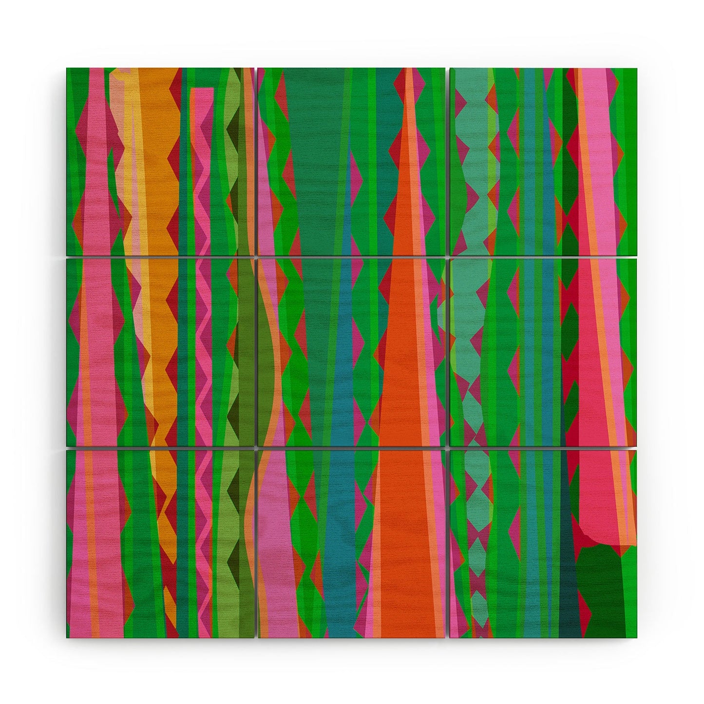 Mirimo Bazaar Brazil Green Wood Wall Mural