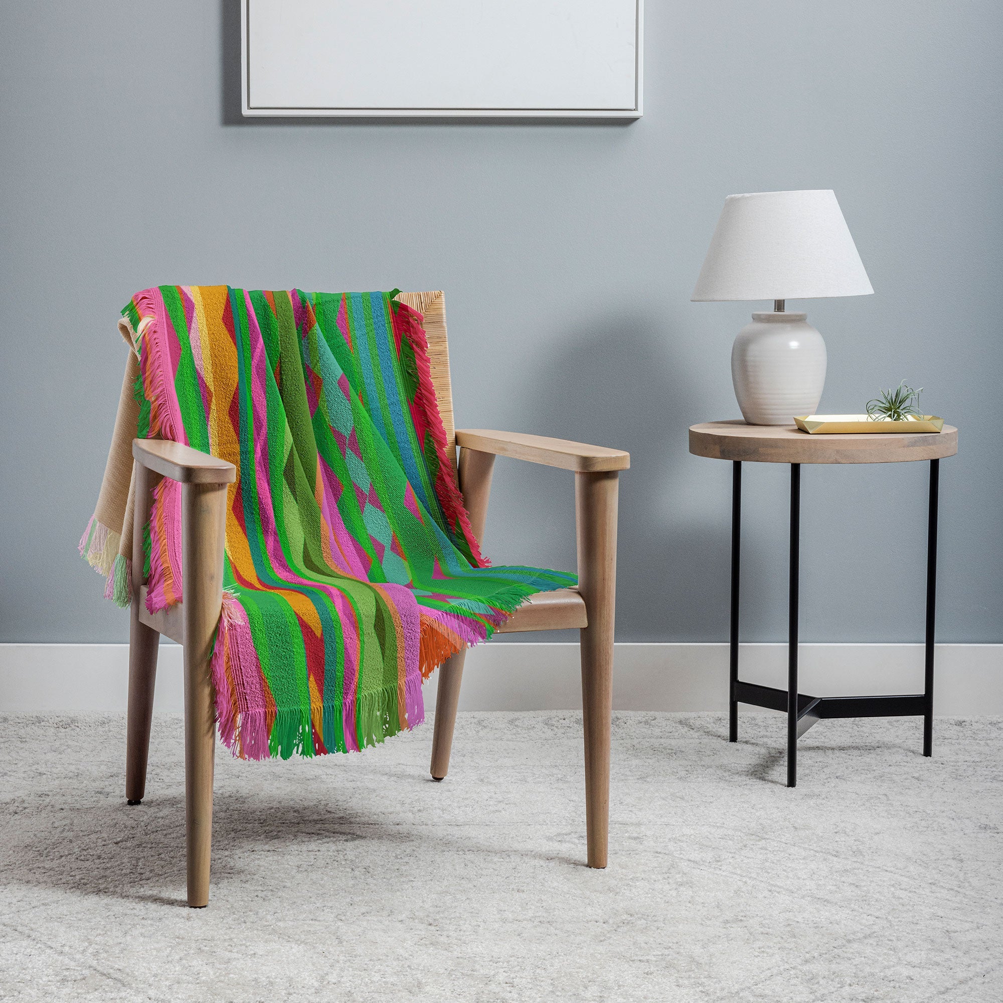 Mirimo Bazaar Brazil Green Throw Blanket