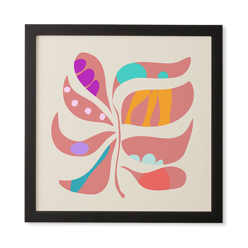 Mirimo Boho Leaf Framed Wall Art
