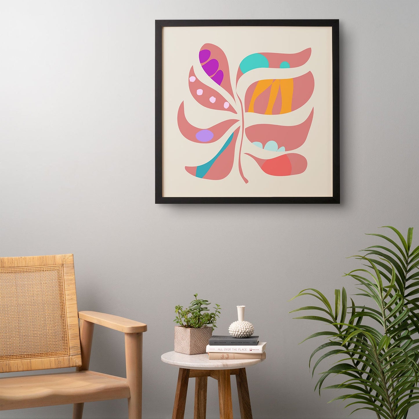 Mirimo Boho Leaf Framed Wall Art