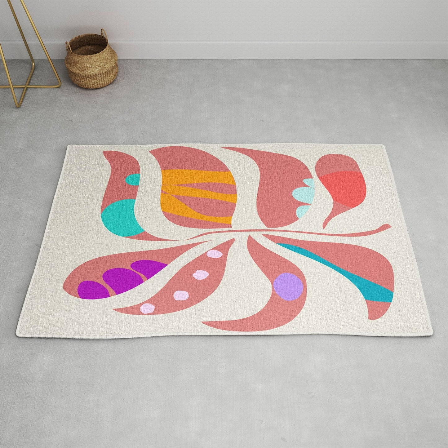Mirimo Boho Leaf Area Rug