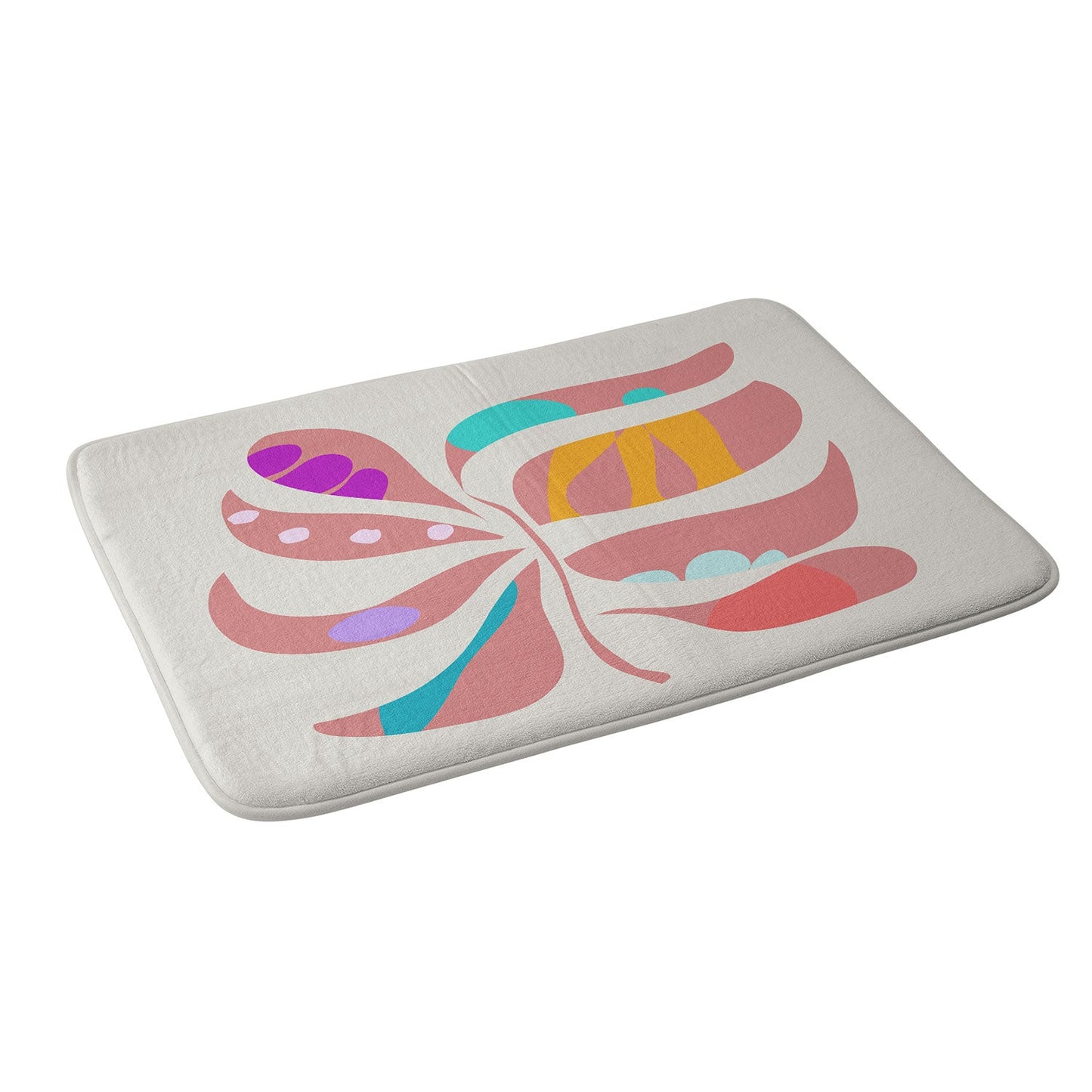 Mirimo Boho Leaf Memory Foam Bath Mat