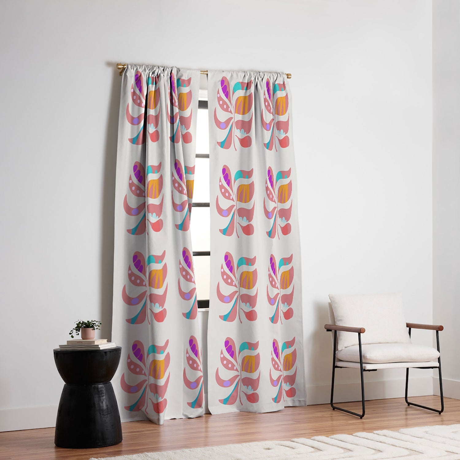 Mirimo Boho Leaf Blackout Window Curtain