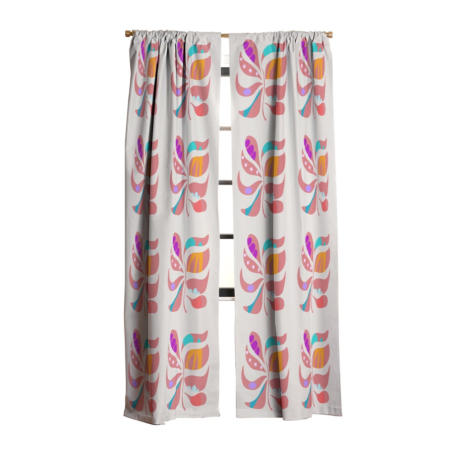Mirimo Boho Leaf Blackout Window Curtain