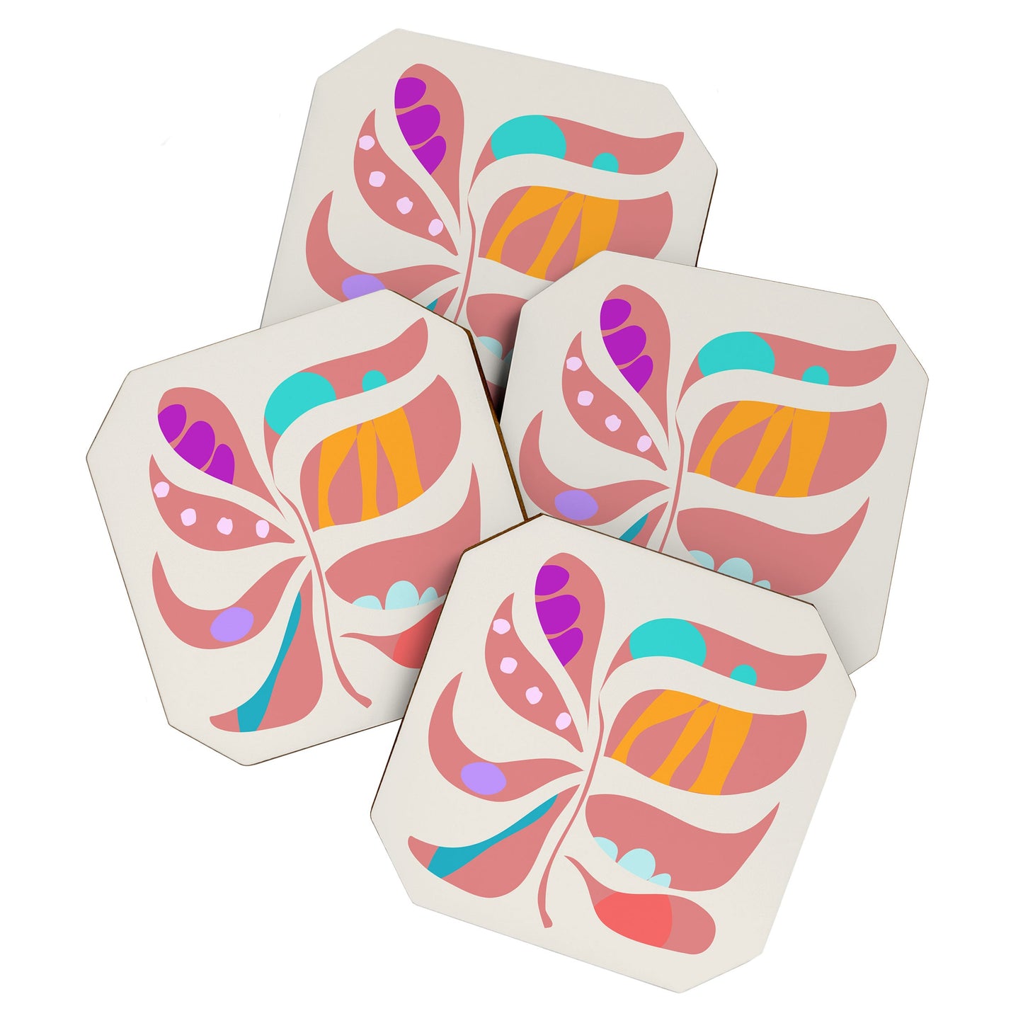 Mirimo Boho Leaf Coaster Set