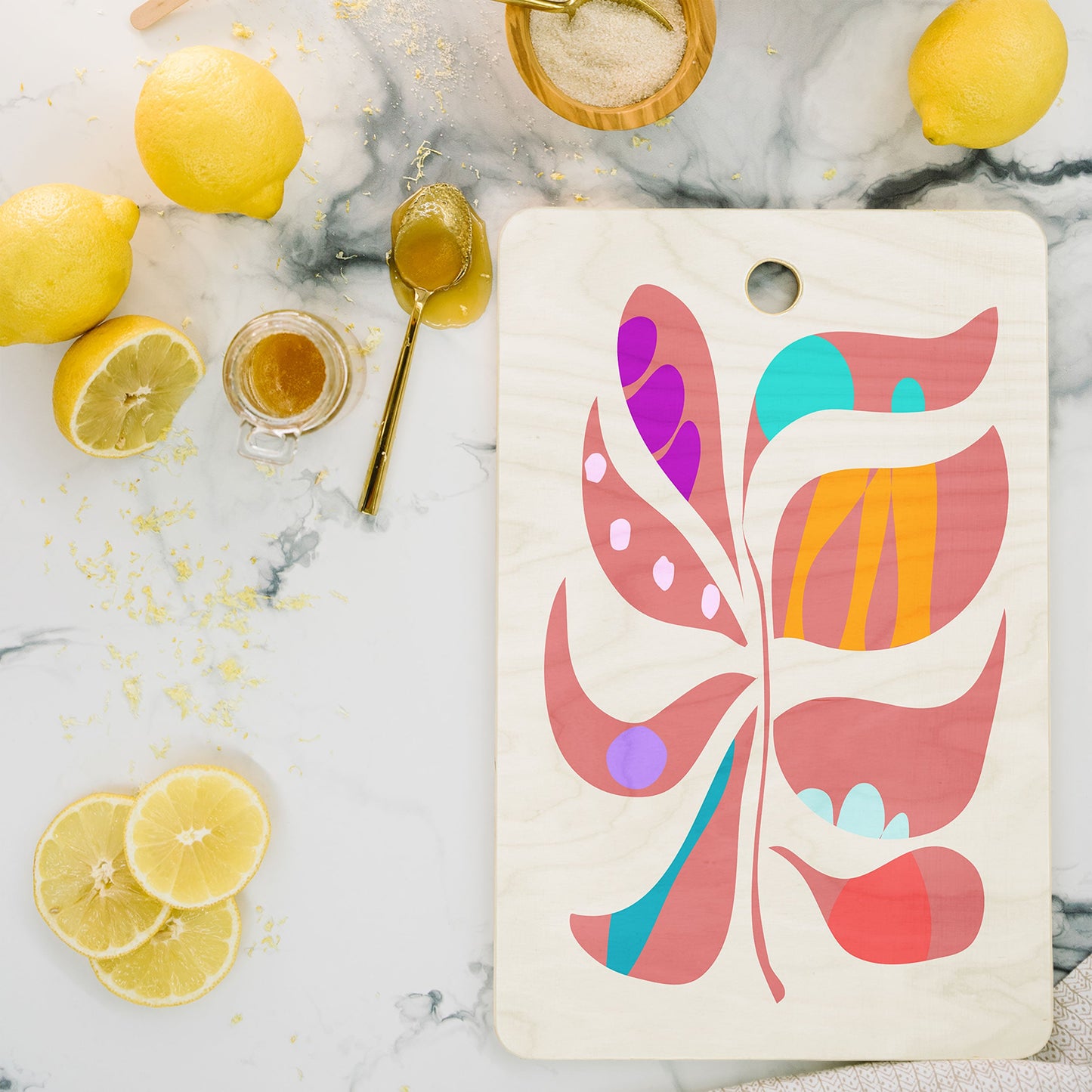 Mirimo Boho Leaf Cutting Board Rectangle