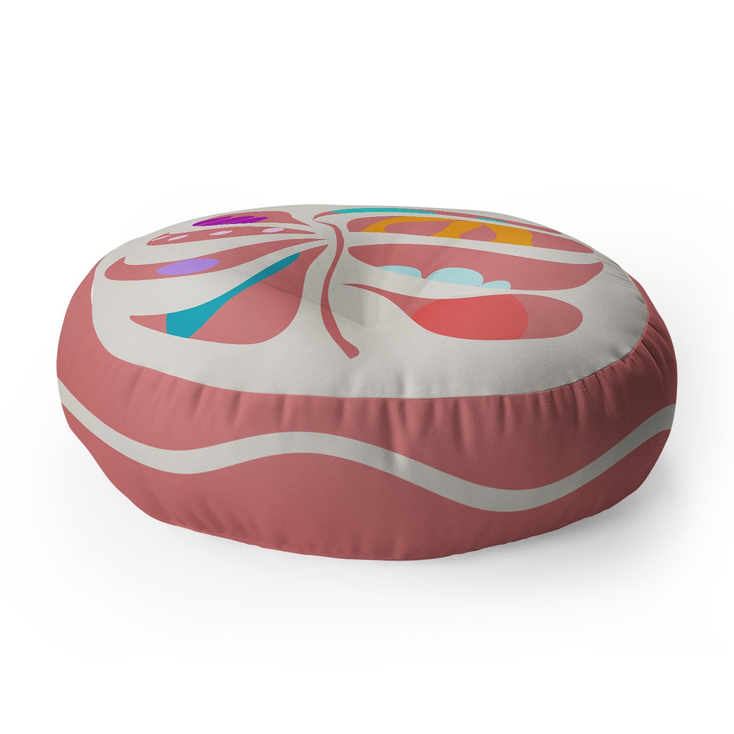 Mirimo Boho Leaf Floor Pillow Round