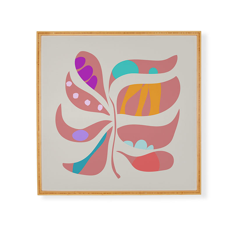 Mirimo Boho Leaf Framed Wall Art