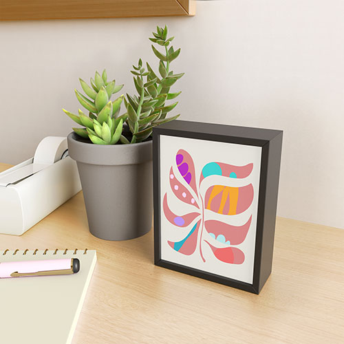 Mirimo Boho Leaf Framed Mini Art Print