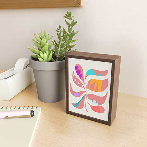Mirimo Boho Leaf Framed Mini Art Print