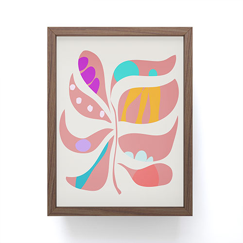 Mirimo Boho Leaf Framed Mini Art Print