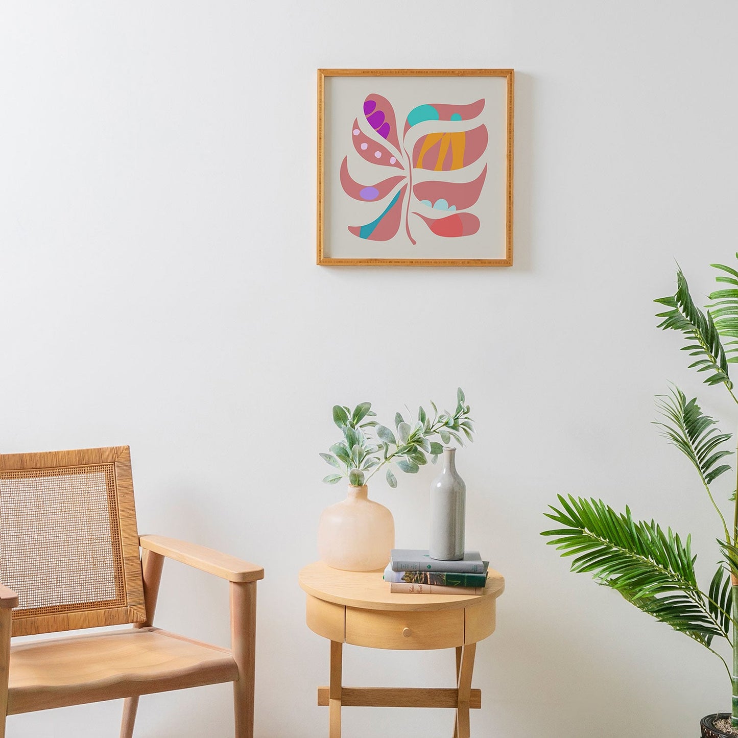 Mirimo Boho Leaf Framed Wall Art