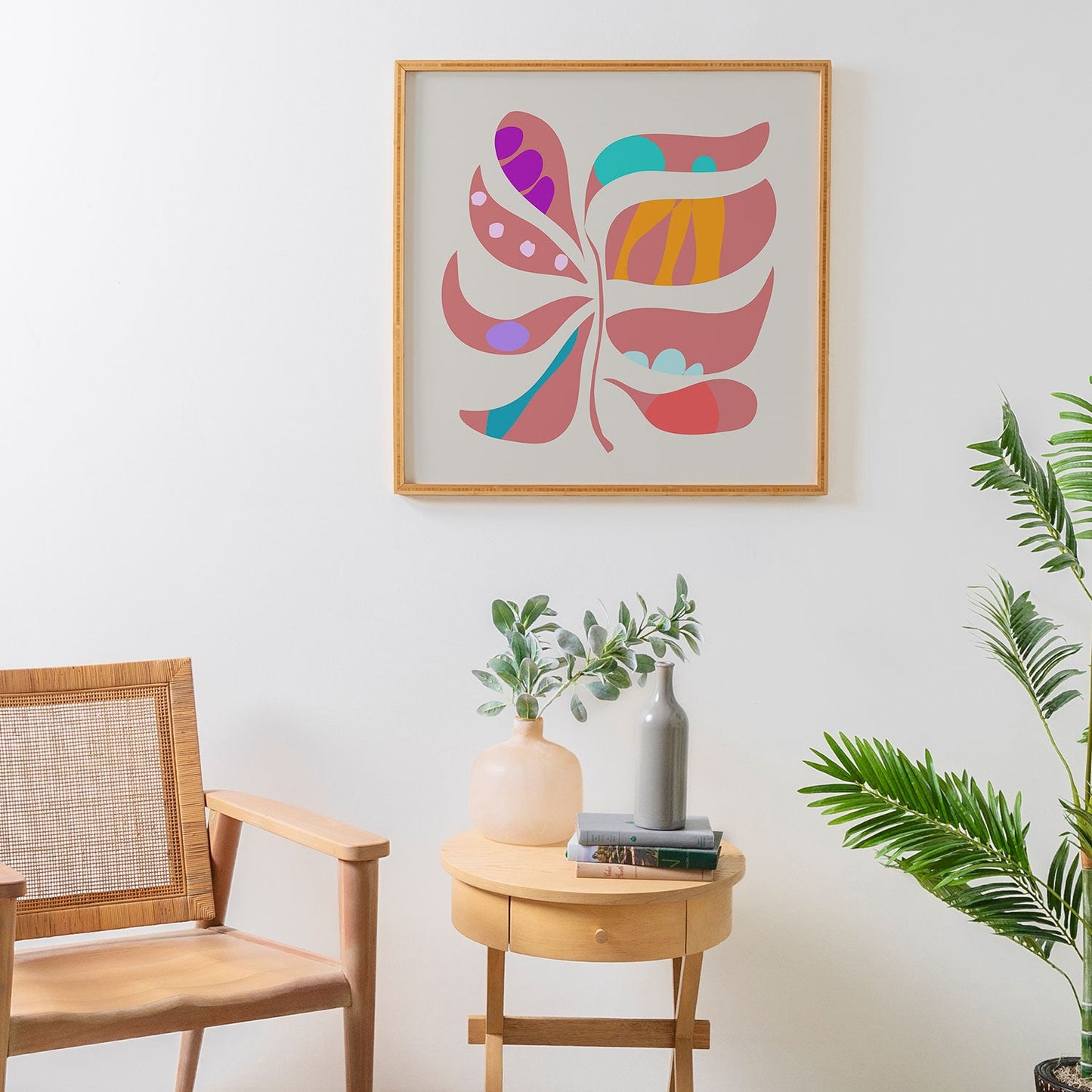 Mirimo Boho Leaf Framed Wall Art