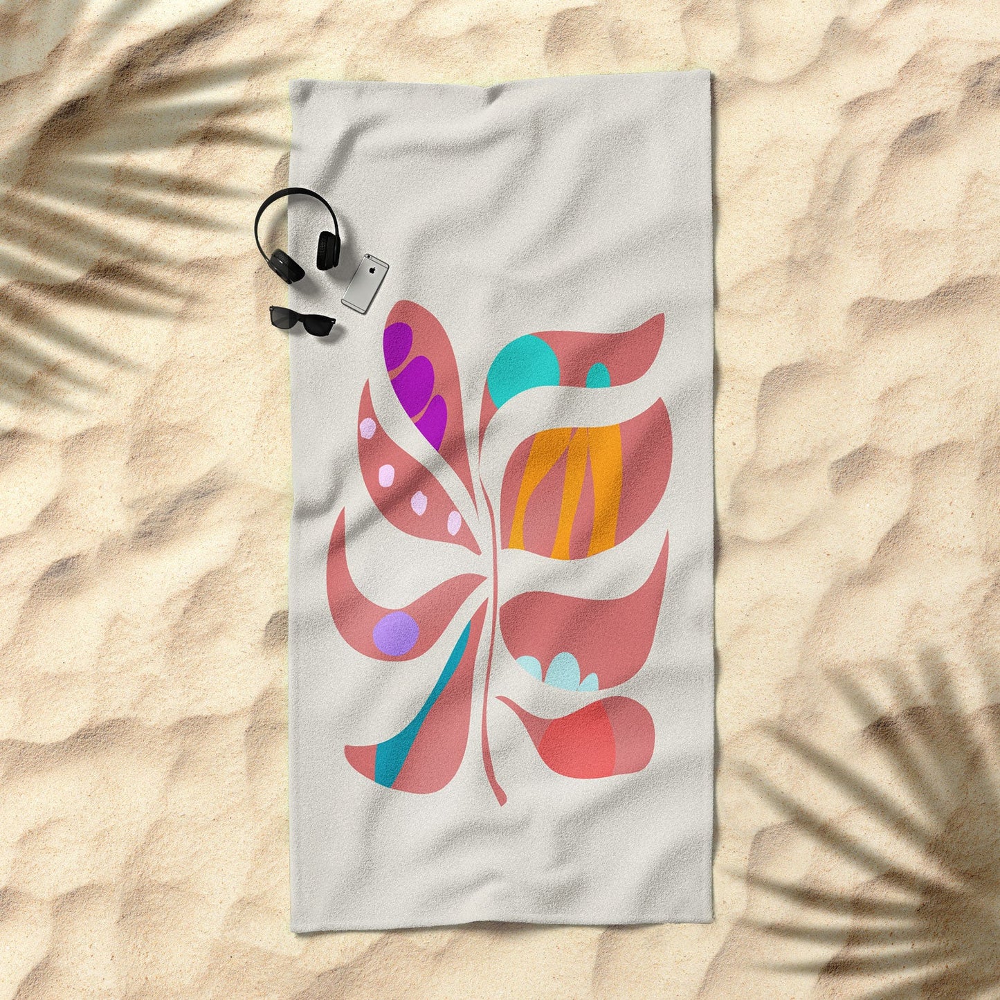 Mirimo Boho Leaf Beach Towel