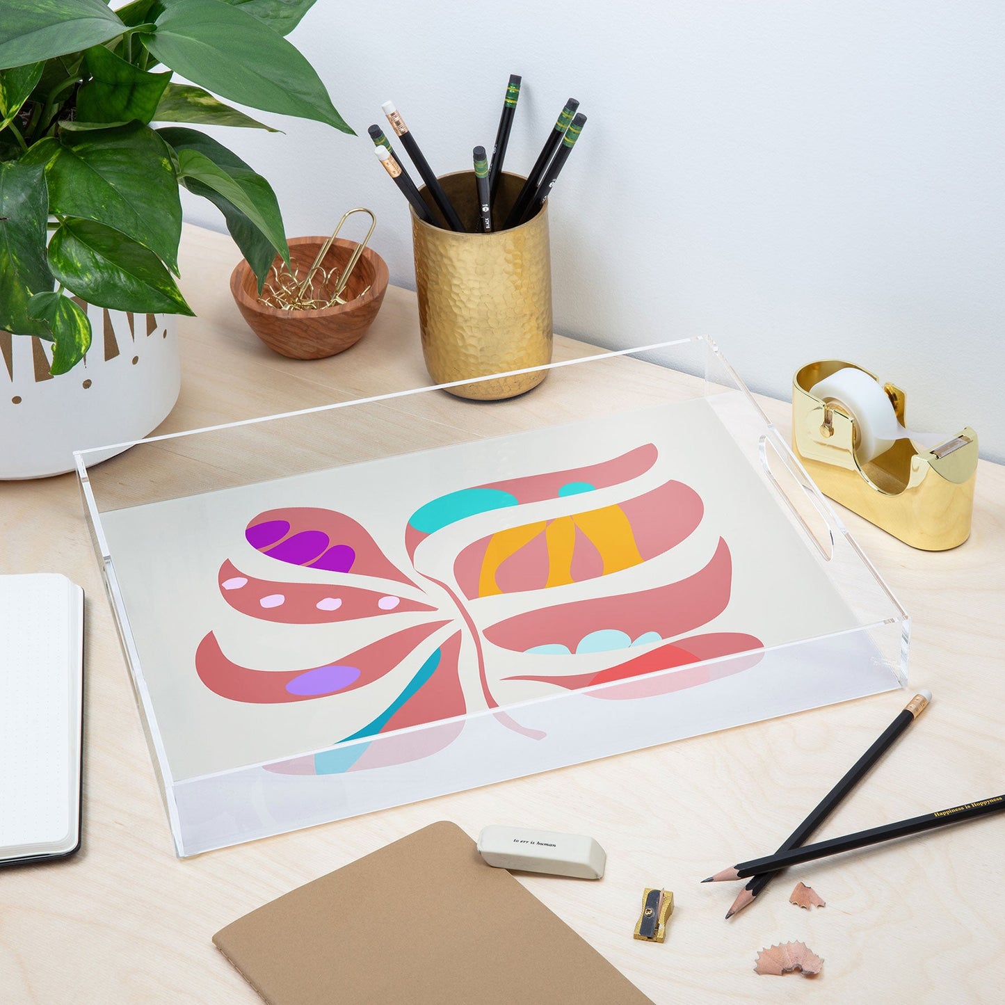 Mirimo Boho Leaf Acrylic Tray